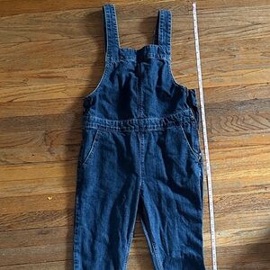 Topshop Dark Blue Denim Overalls